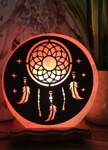 Dreamcatcher Salt Rock Lamp