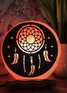 Dreamcatcher Salt Rock Lamp