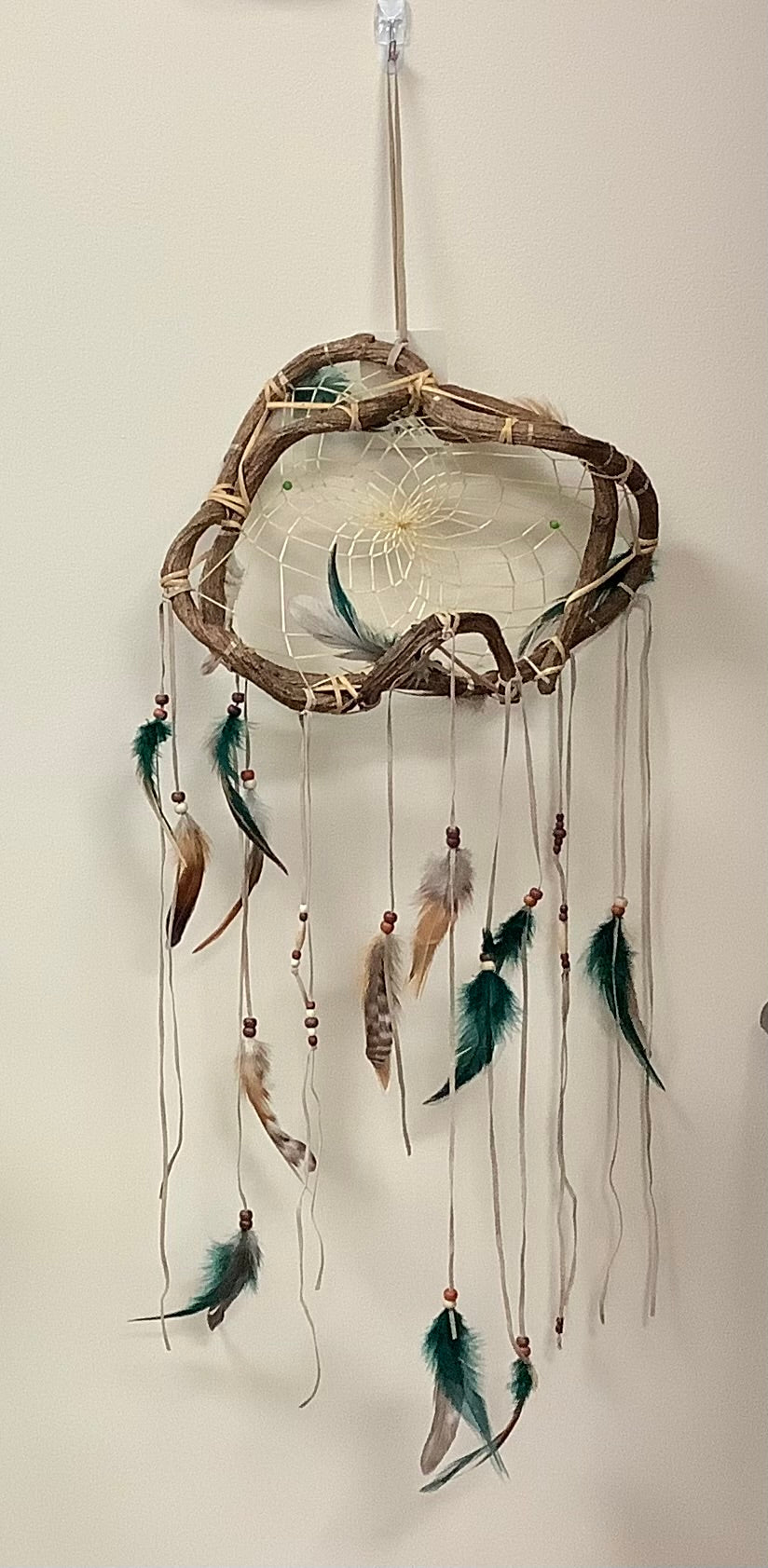 Dreamcatcher The Wanderer Twig 12" Green - Lighten Up Shop