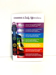 Chakras & Daily Affirmations Greeting Card - Lighten Up Shop