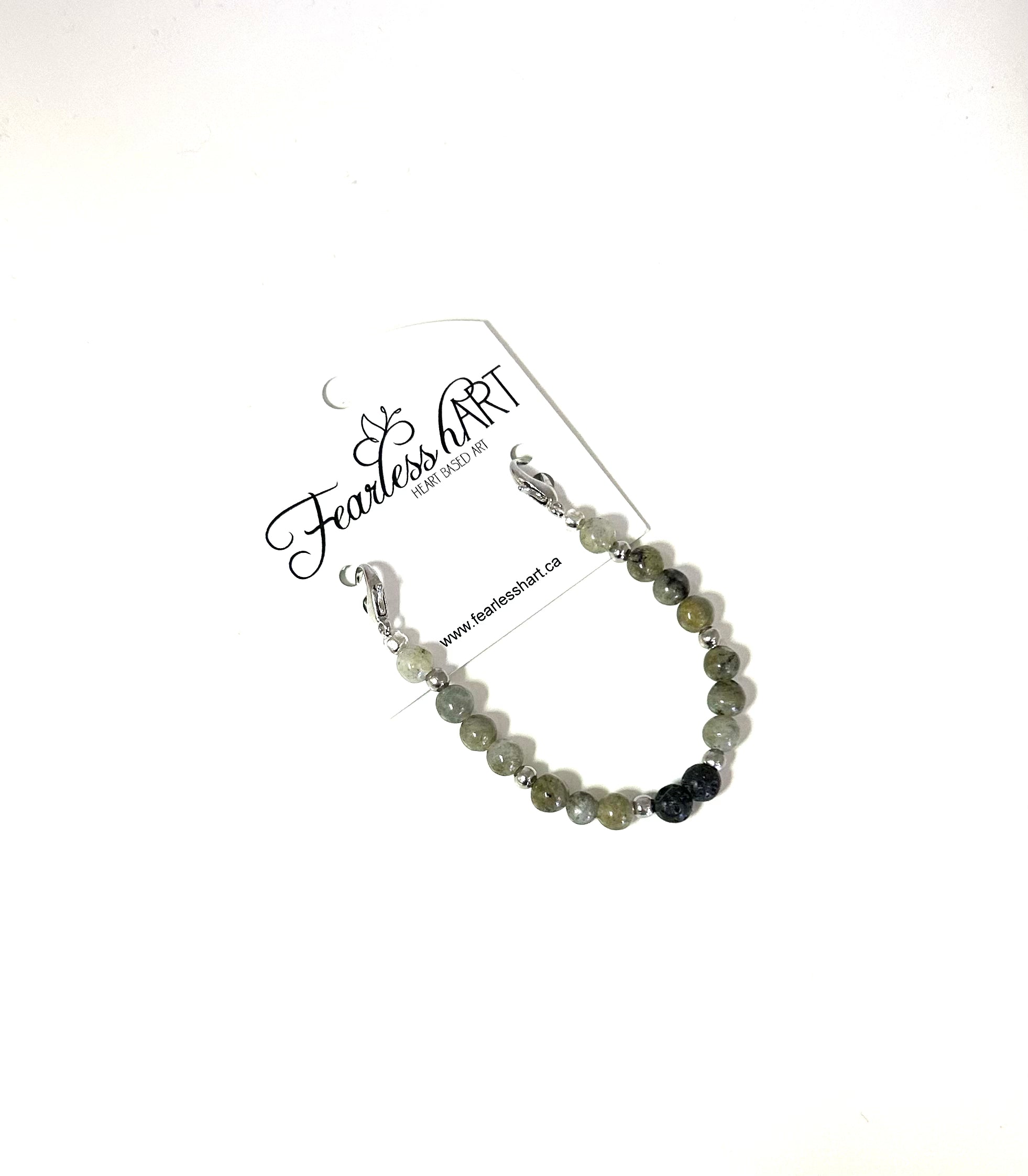 Fearless Hart Crystal Bracelet (to go with FH leather patch) - Lighten Up Shop