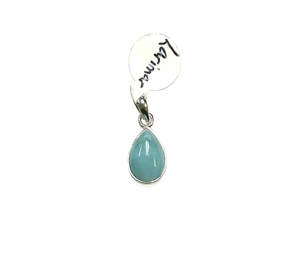 Larimar Teardrop Pendant - Lighten Up Shop