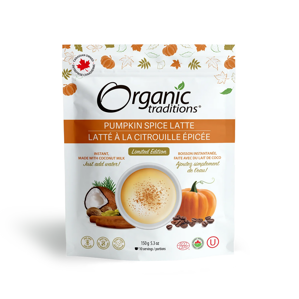 Organic Traditions Pumpkin Spice Latte 150g - Lighten Up Shop