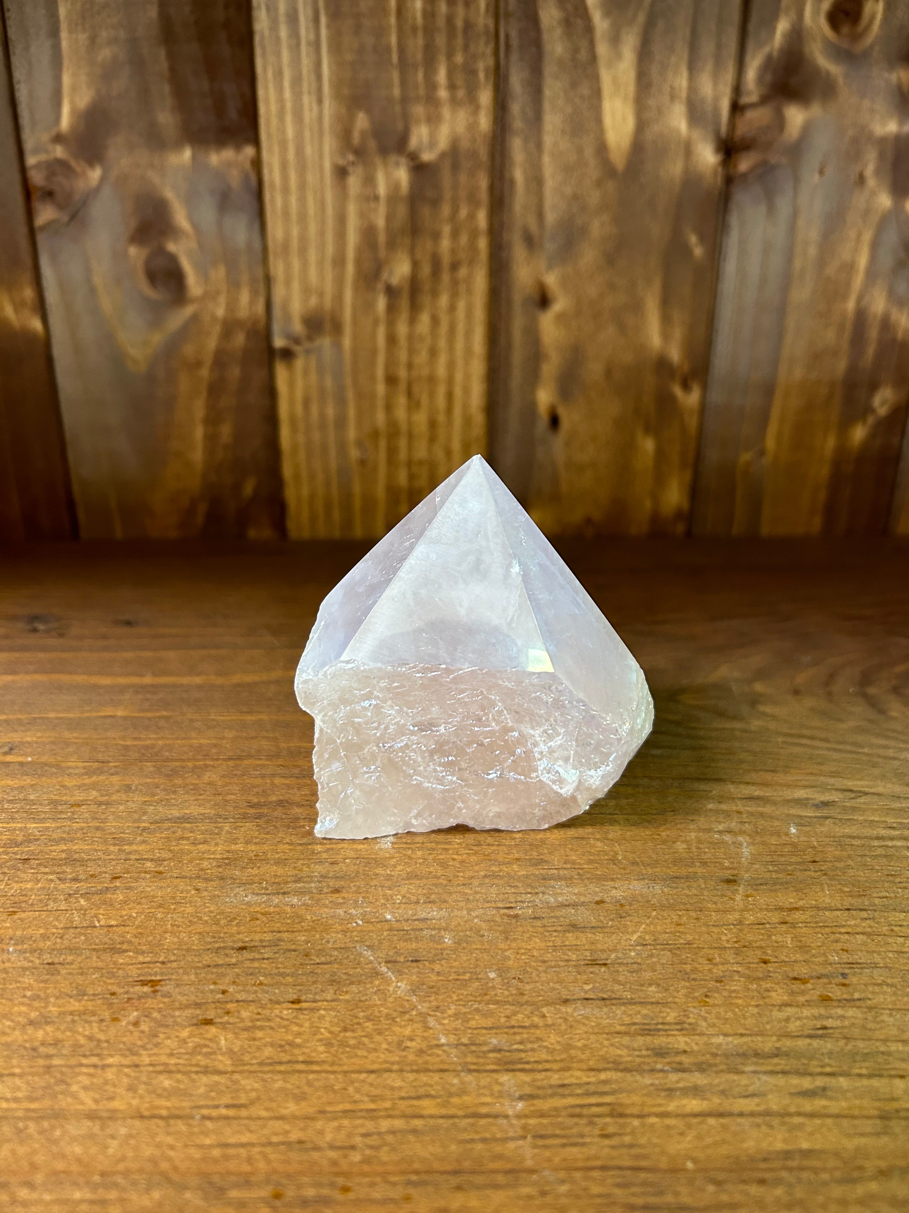 Aura Rose Quartz Point - Lighten Up Shop