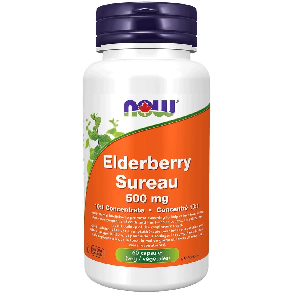 Elderberry 500mg 60 capsules - Lighten Up Shop