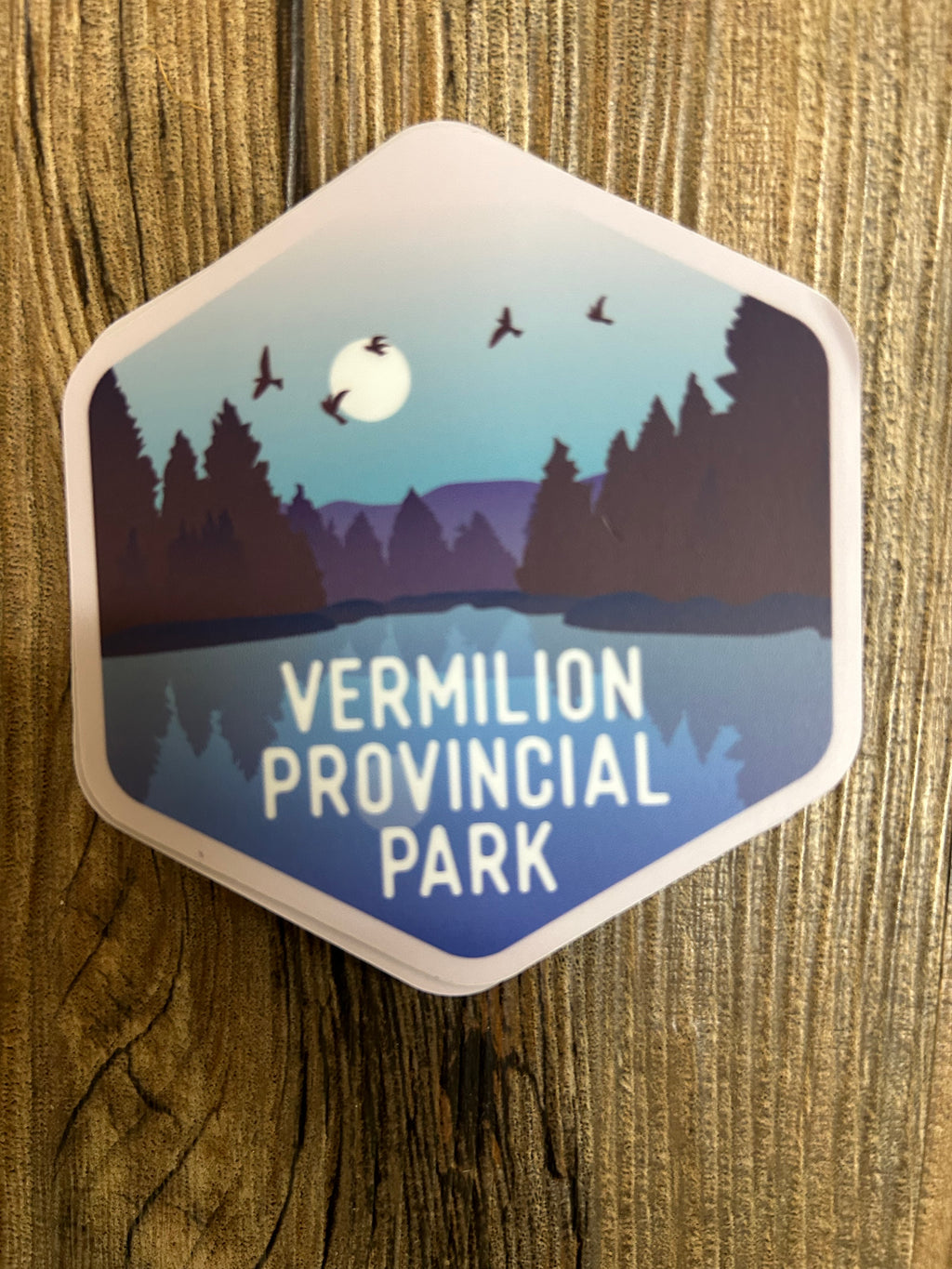 Happy Place River Patch Vermilion Provincial Park Sticker - Lighten Up Shop