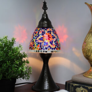 Turkish Bedside Mosaic Table Lamp - Multi Colour