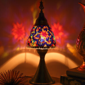 Turkish Bedside Mosaic Table Lamp - Multi Colour