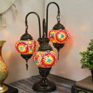 Turkish Mosaic Fire Lamp