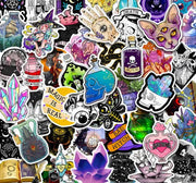 Stickers - Metaphysical, Evil Eye, Witchy, Mandala, Mushroom, Dragon, Moths, Crystals, Mystical Cats