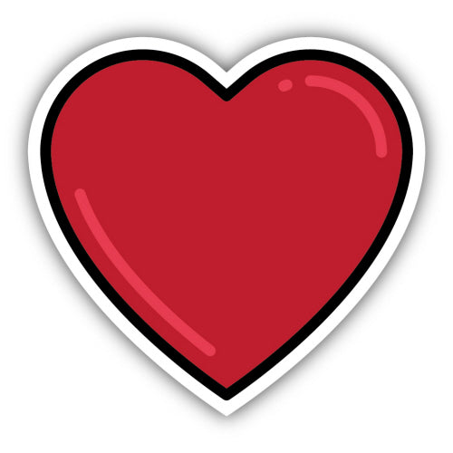 Red Heart Sticker - Lighten Up Shop