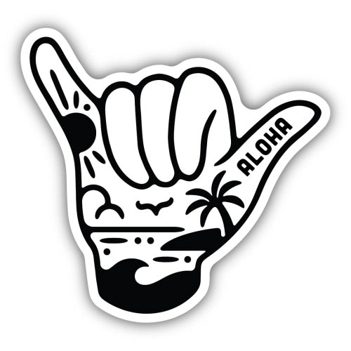 Tropical Shaka Sticker - Lighten Up Shop