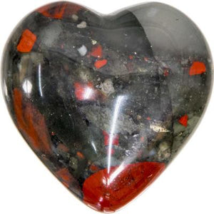 Bloodstone Heart 1.5" - Lighten Up Shop