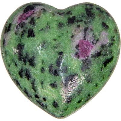 Ruby Zoisite Heart 1.5" - Lighten Up Shop