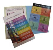 Spiritual and Chakra Affirmations 12 Cards and Envelopes - Lighten Up Shop