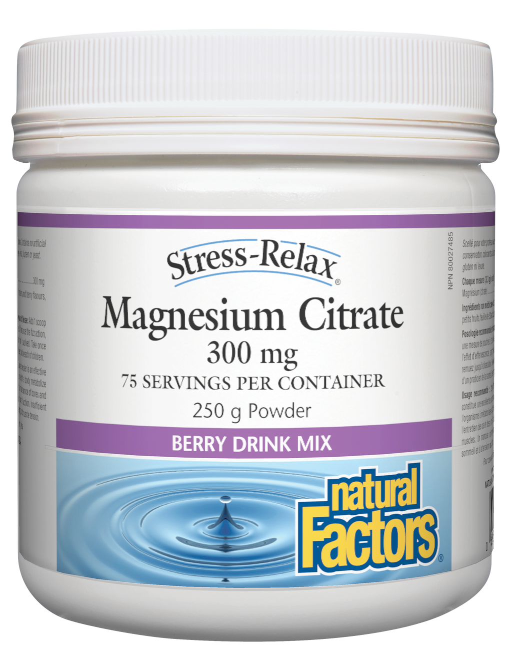 Magnesium Citrate 300mg 250g Powder Berry Drink - Lighten Up Shop