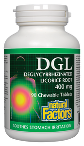 DGL Deglycyrrhizinated Licorice Root 400mg 90 chewable tablets - Lighten Up Shop