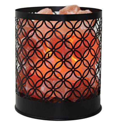 Wrought Iron Salt Rock Lamp - Lighten Up Shop