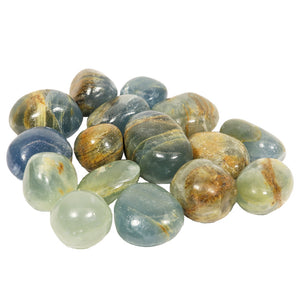 Aquatine Blue Calcite Tumbled Loose - Lighten Up Shop