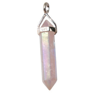 Rose Quartz Aura Pendant - Lighten Up Shop