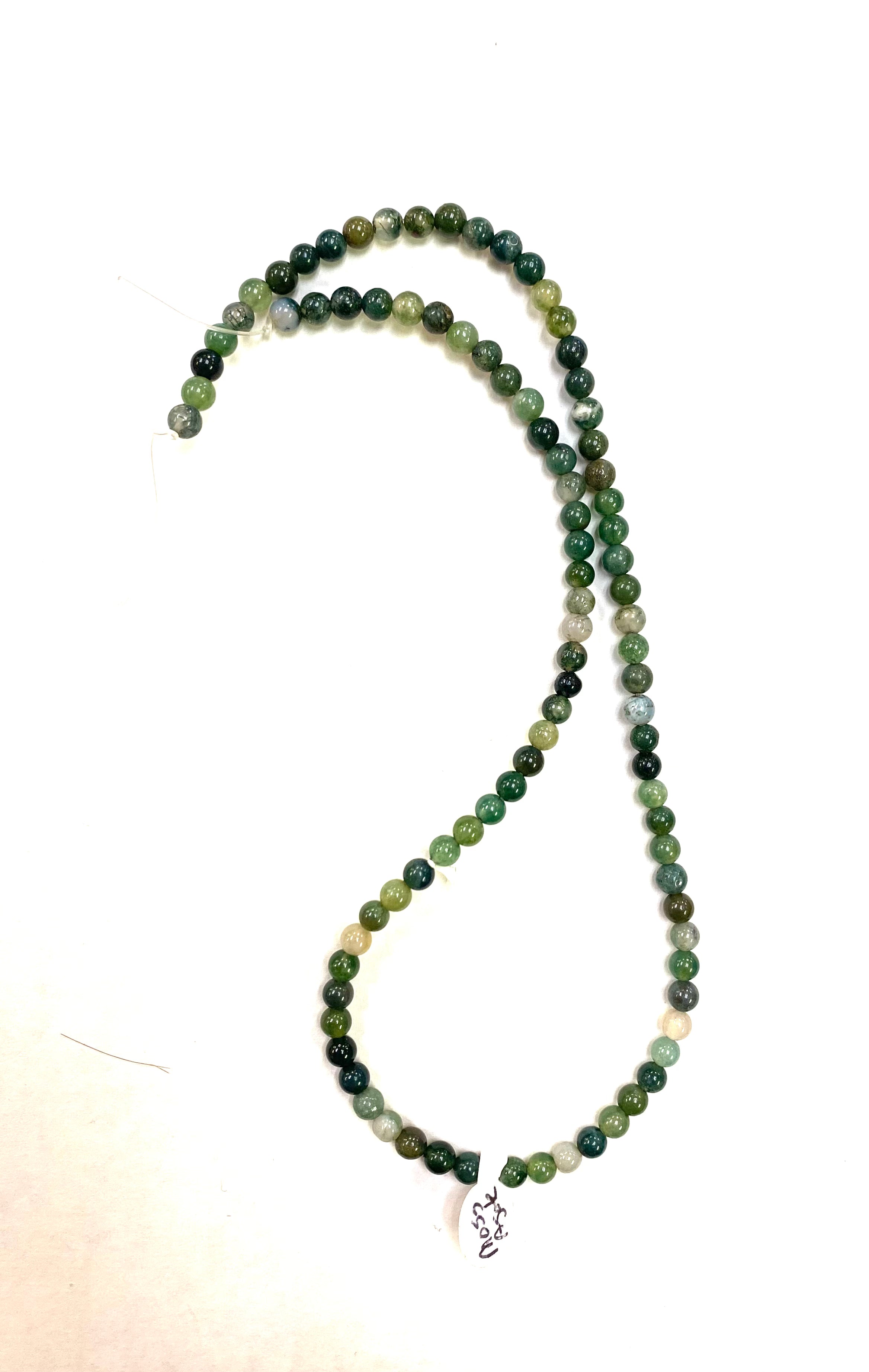 Moss Agate Bead Strand - Small - Lighten Up Shop