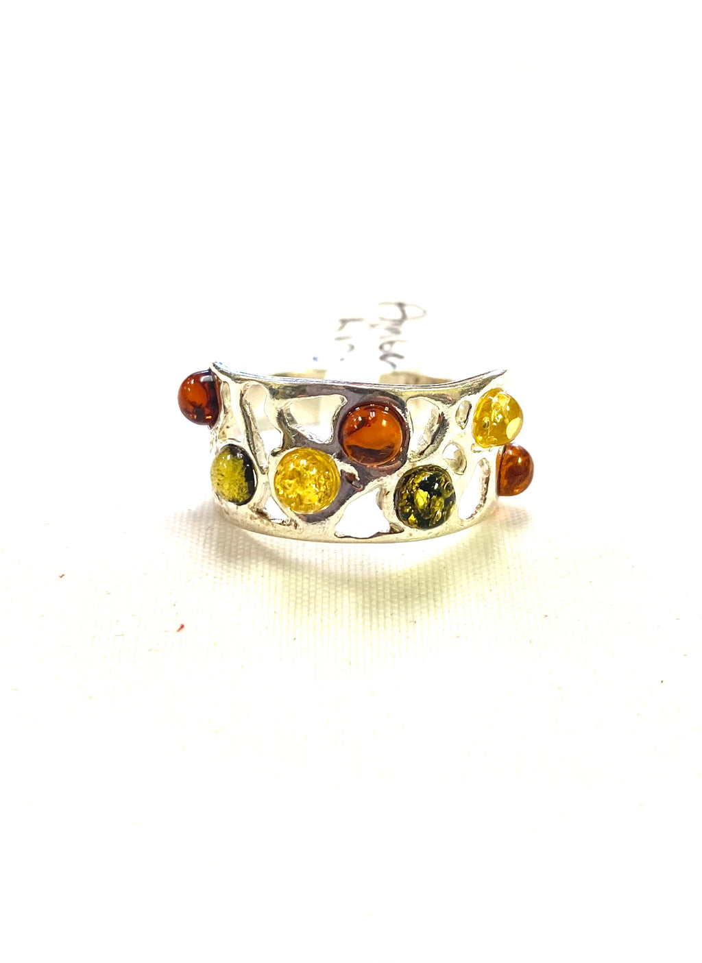 Multi-Stone Amber Ring (40) - Lighten Up Shop