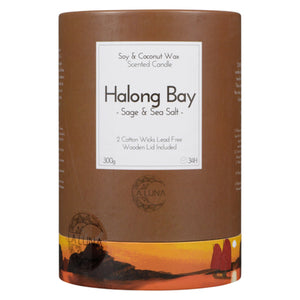 La Luna Candle Halong Bay - Sage and Sea Salt - Lighten Up Shop