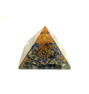 Sodalite Orgone Generator Pyramid - Lighten Up Shop