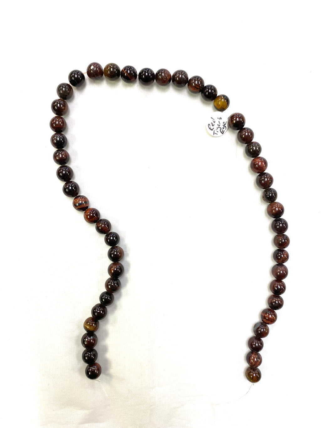 Red Tiger’s Eye Bead Strand - Lighten Up Shop