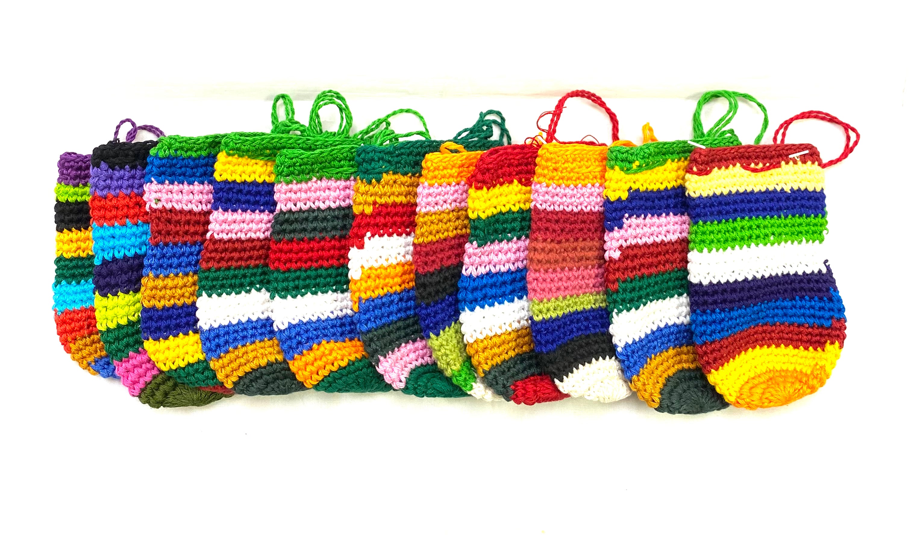 Woven Rainbow Gem Pouch - Lighten Up Shop