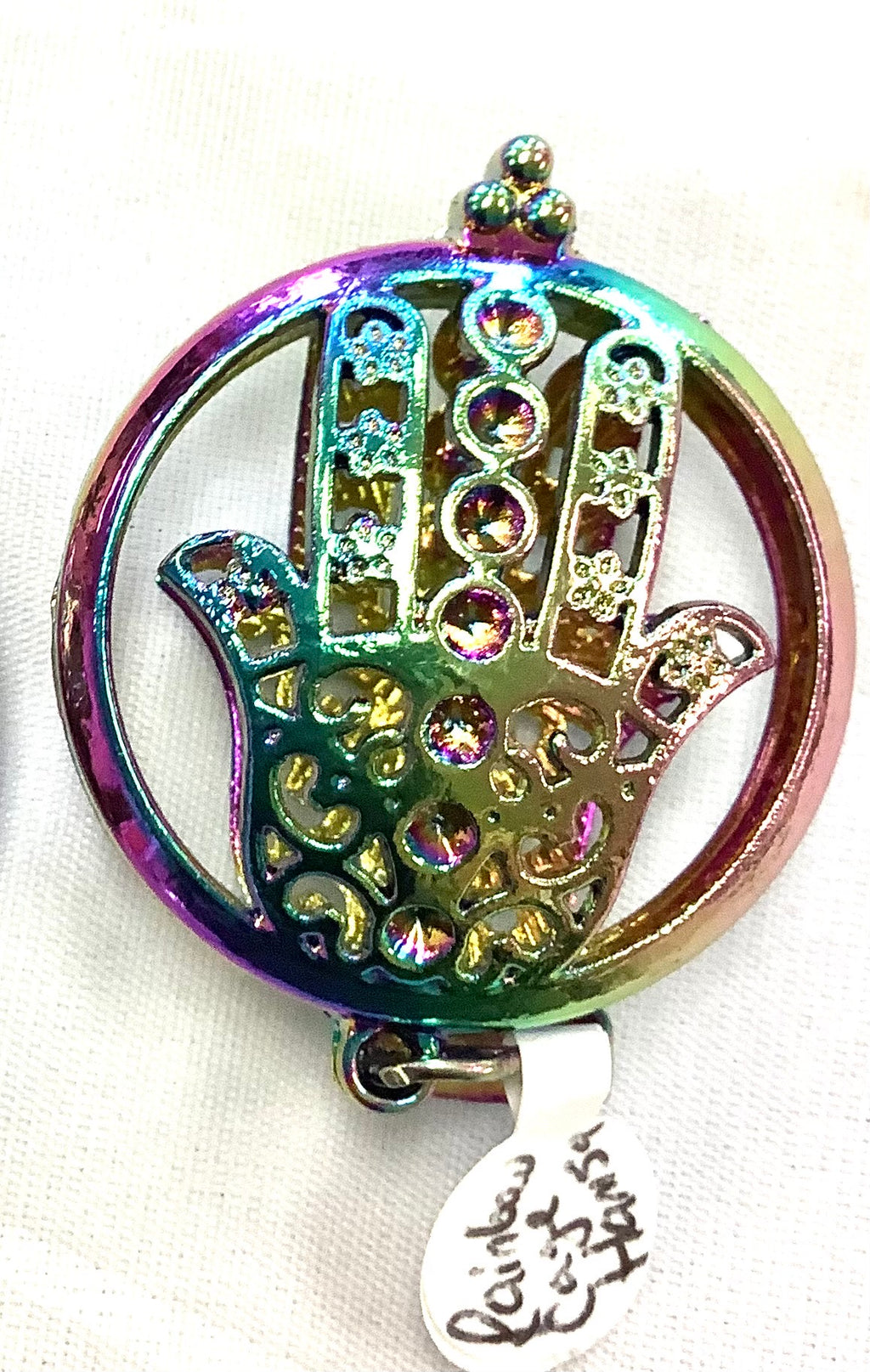 Rainbow Cage Hamsa - Lighten Up Shop