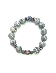 Mapstone Lava -  Large Bead - Lighten Up Shop